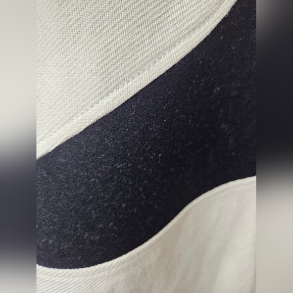 Piazza Sempione Size 44 Elegant Ivory/BlackTextured Strapless Dress - Picture 7 of 11